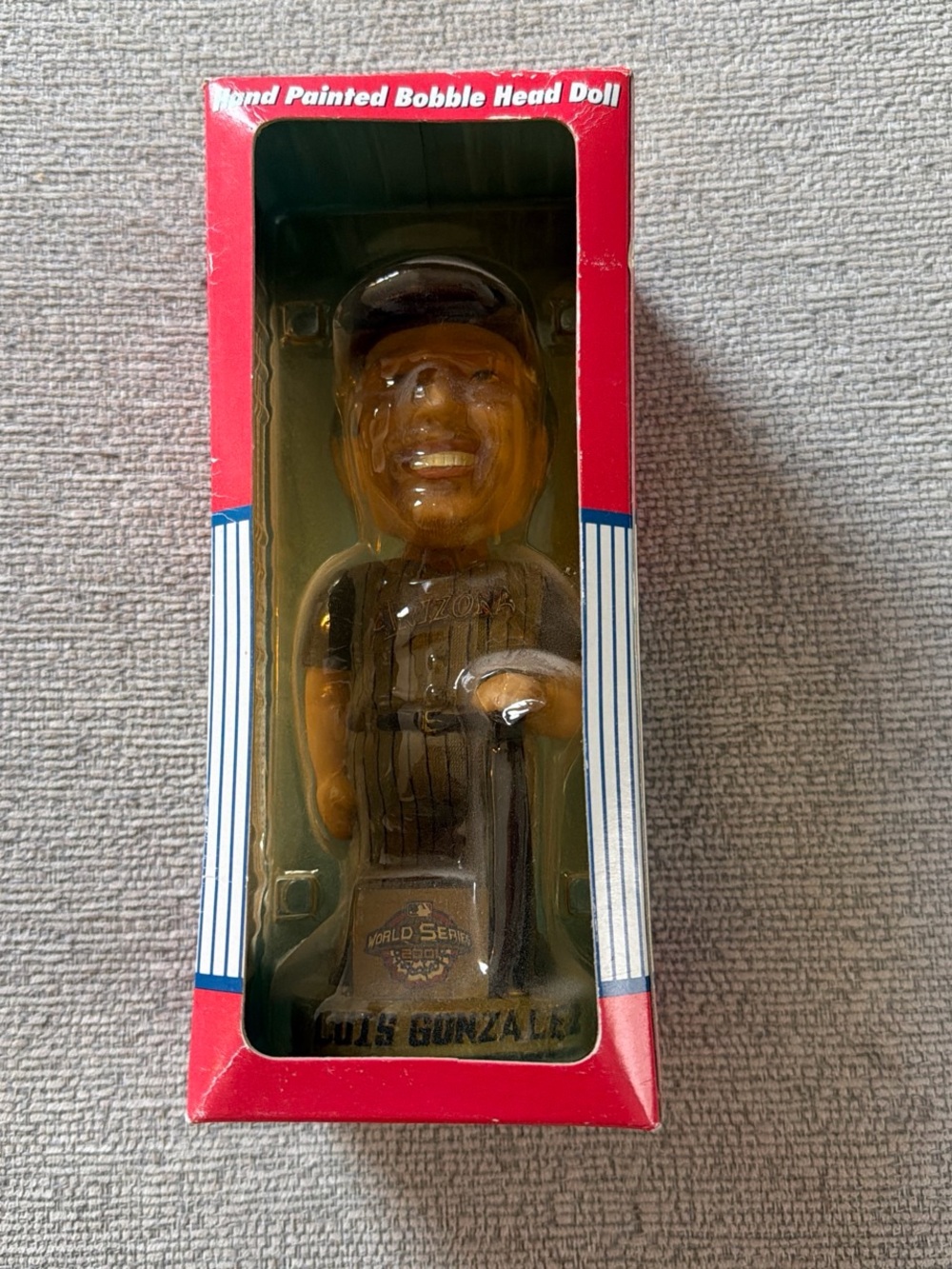 Genuine Merchandise Red and Blue MLB Bobblehead Box